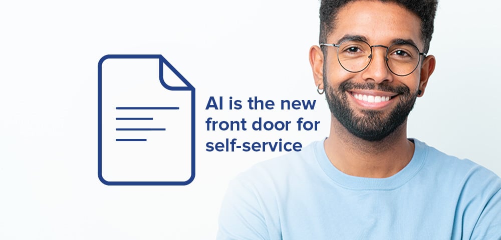 AI is the new front door for self service