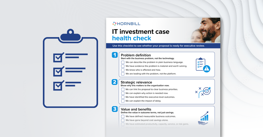 IT investment case health check