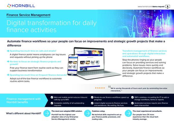 Finance service management