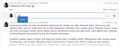 Emoji in Comments