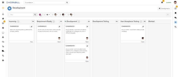 P111 - Screenshot - Kanban Dev user stories