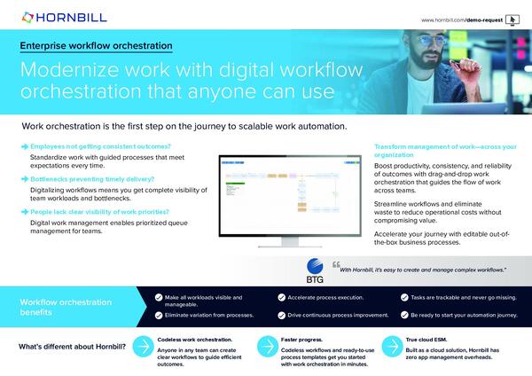 Enterprise workflow orchestration